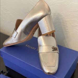 Stuart Weitzman Silver Women's Loafers